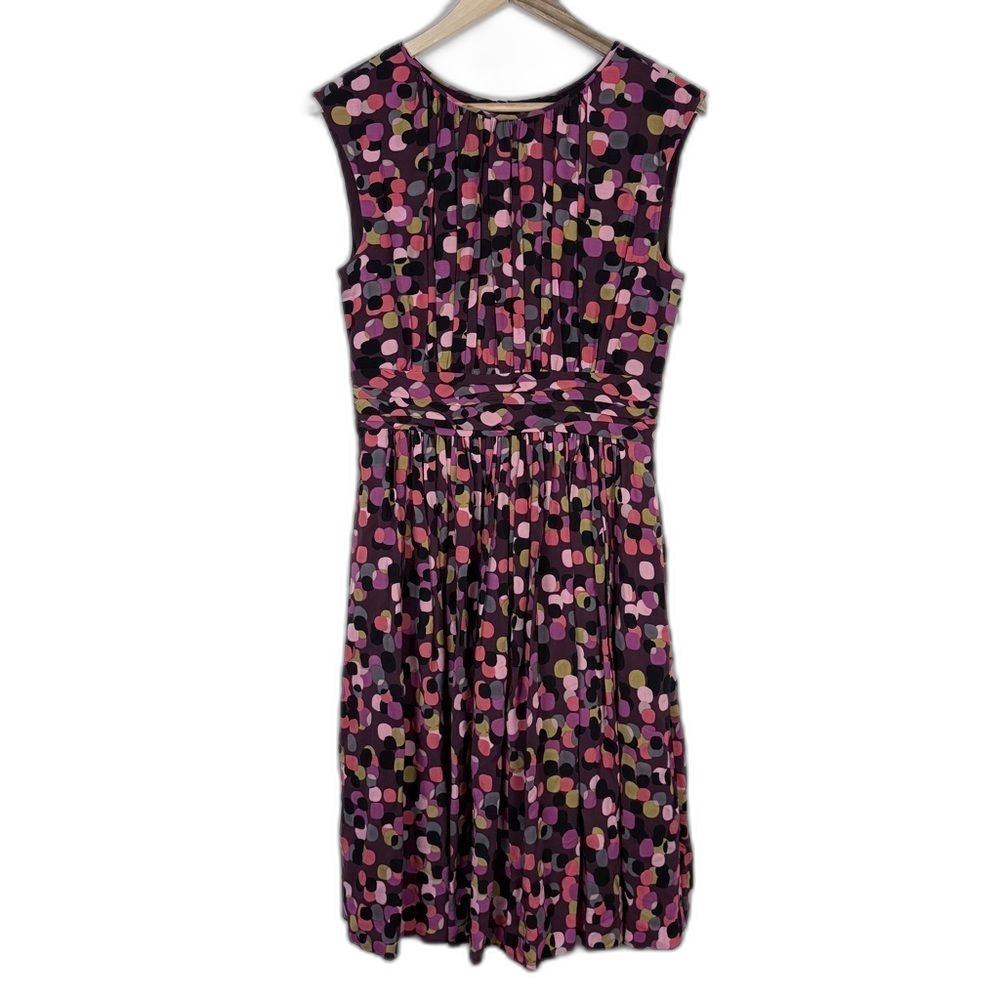 Boden Polka Dot Sleeveless Selina Midi Dress Size 6 Long Classic Fit and Flare